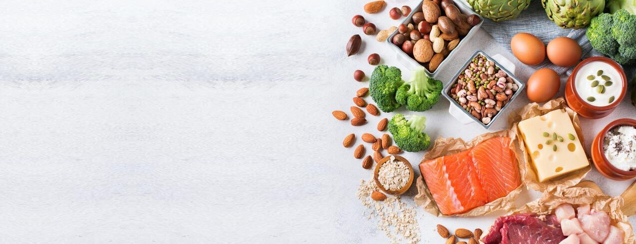 Produtos para uma dieta protéica