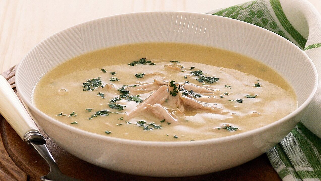 Sopa de creme de ovo